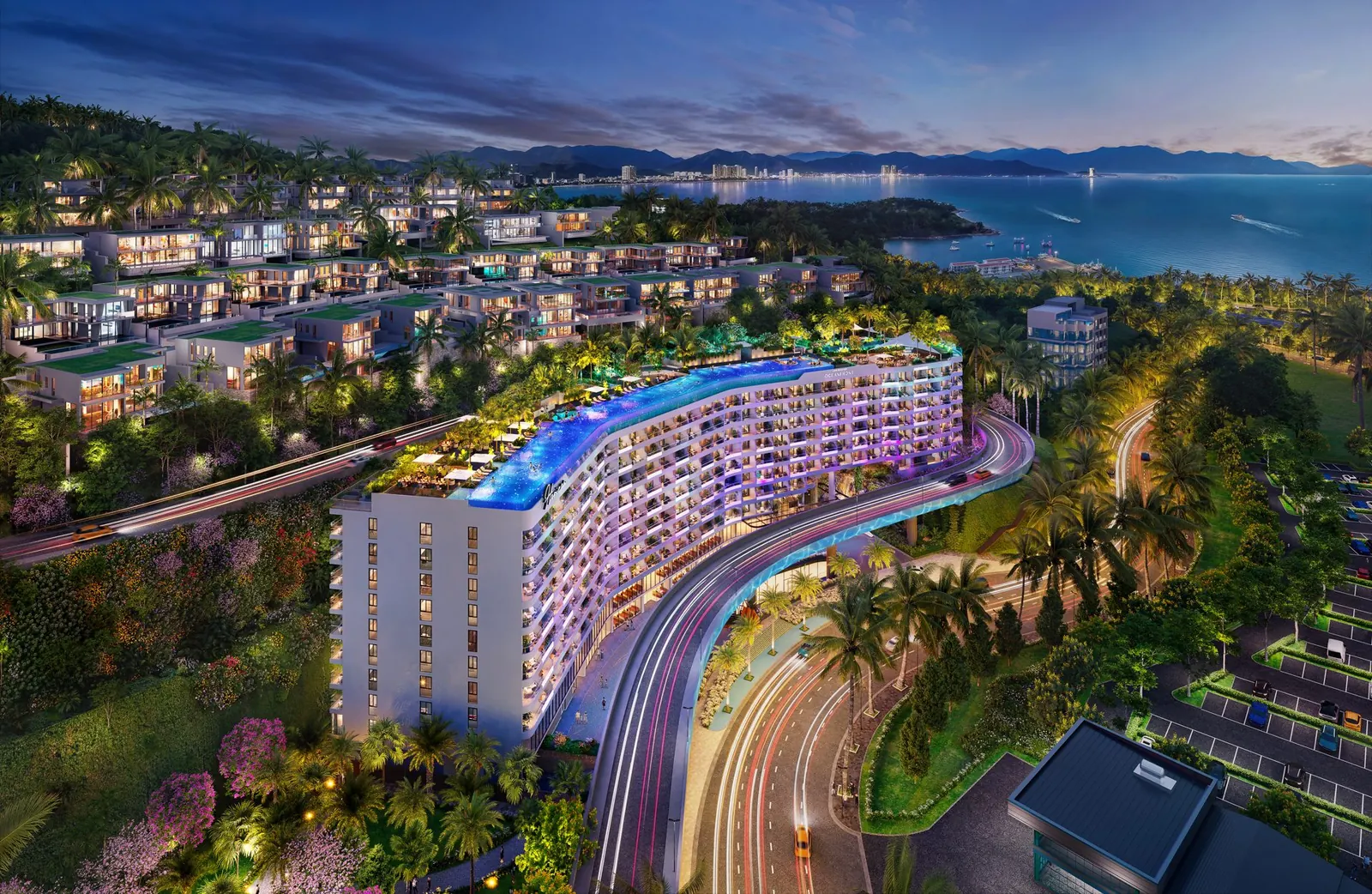 Phối cảnh Anh Nguyễn Oceanfront Horizon hướng biển Trần Phú, Nha Trang